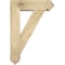 Ekena Millwork Traditional Arts and Crafts Rough Sawn Bracket w/ Offset Brace, Douglas Fir, 6"W x 18"D x 26"H BKT0604X18X26TRA03RDF - alternate 3